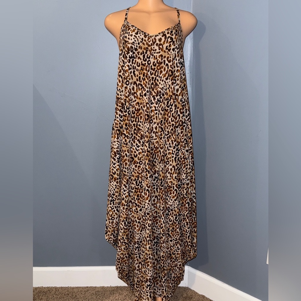 Janette Plus Animal Print Maxi Dress